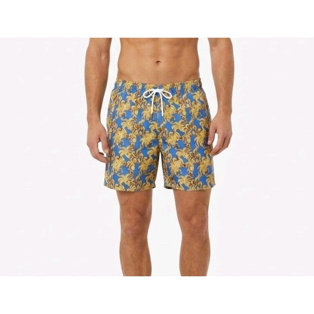Men's Tropical Octopus Print Swim Shorts  Stylish Summer Beach & Pool Size XXL